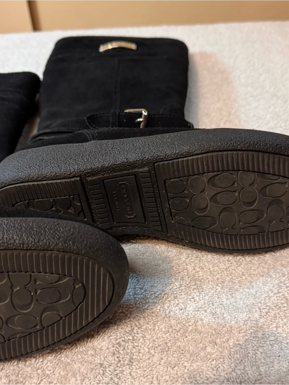 Coach sleek black